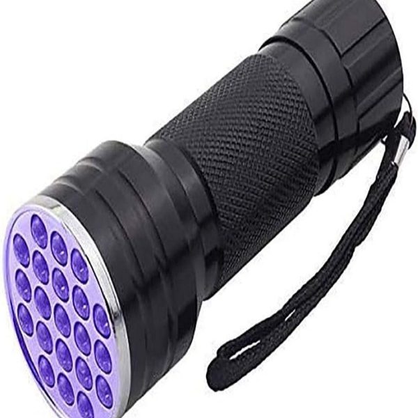Uv 21 Led Hayvan Kontrol Ultraviyole Fener (mor Işık)