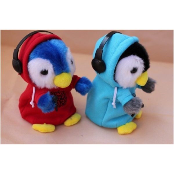 Pelüş Tatlı Zeki Penguen Taklitçi - Ses Tekrarı Yapan Penguen Oyuncak