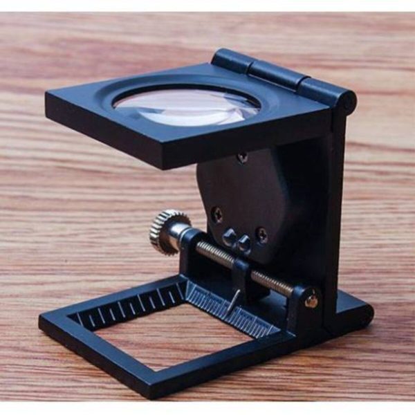 Mini Işıklı Metal Büyüteç Lup Mercek Tekstilci Büyüteci