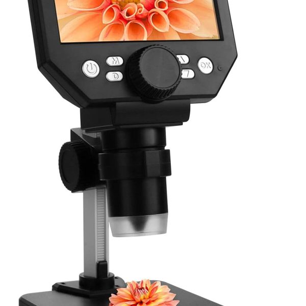 Dijital mikroskop şarjlı mikroskop standlı mikroskop 8 ledli 1000x 4,3 ekran  HD