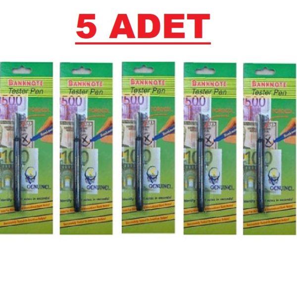 Pratik para kontrol kalemi 5 adet