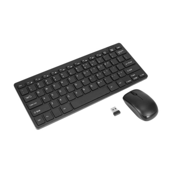 K-03 Mini Kablosuz Wireless Klavye Mouse Seti 2.4 Ghz Siyah