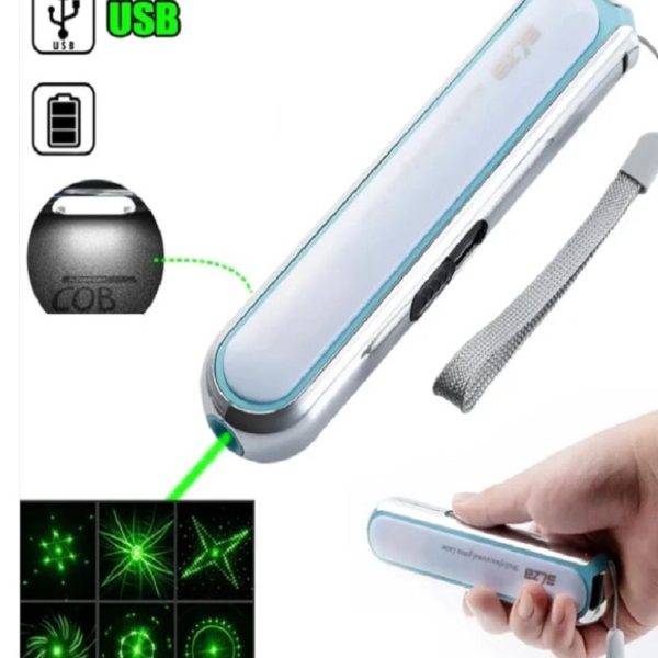Usb şarjlı yeşil lazer yeni model kuvvetli lazer el feneri