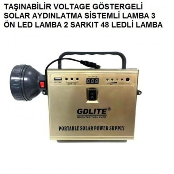 Güneş Enerjili Lamba Solar Şarj Cihazı