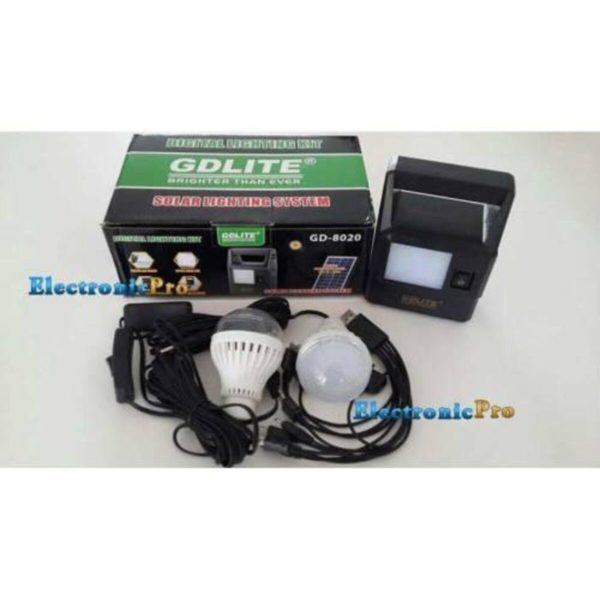 Güneş Enerjili Lamba Seti - Solar Lamp --- 3 Lambalı Akülü Usb Şarj Cihazı