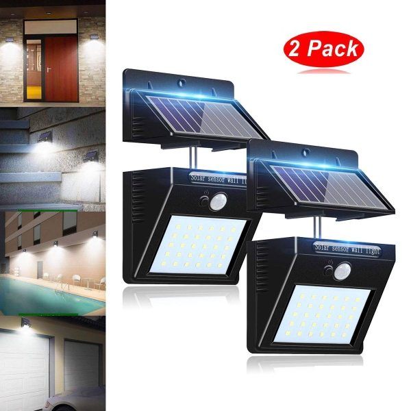 Solar aydınlatma güneş enerjili lamba uzayan panelli 30 ledli 2 adet