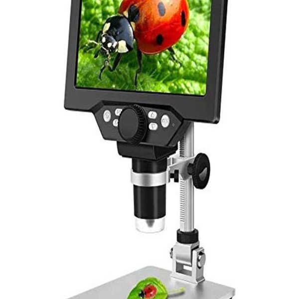 Dijital mikroskop şarjlı mikroskop standlı mikroskop 8 ledli 1000x 4,3 ekran HD
