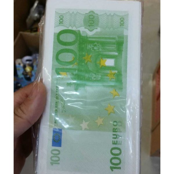 Doğum Günü Peçetesi - Zengin Işi Peçete - Euro Tasarımlı Servis Peçetesi -dekoratif