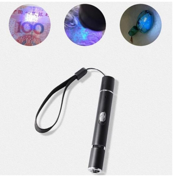 Şarjlı Para Kontrol Cihazı Mini Uv Lamba Şarjlı Lazer Kedi Lazeri