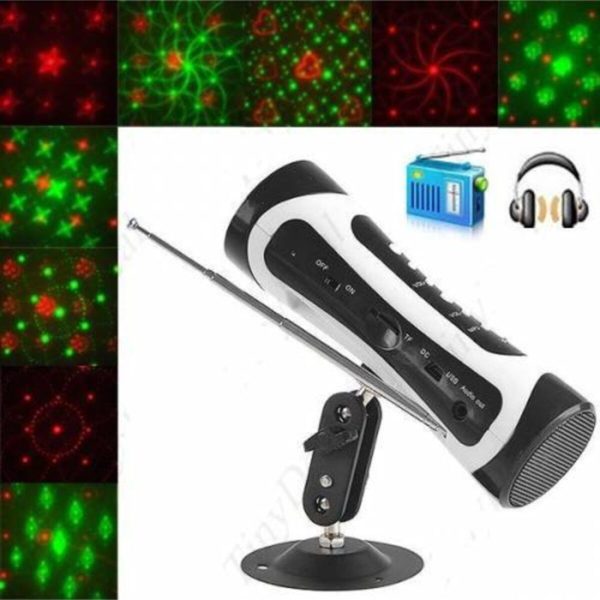 Disko Lazer Işık Sahne Işığı Radyo Çalar Sd Cart Okuyucu