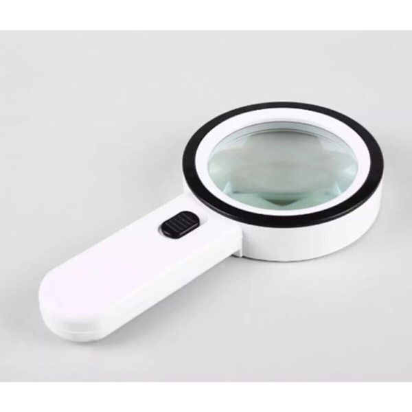 12 Ledli Işıklı El Büyüteci 90 mm