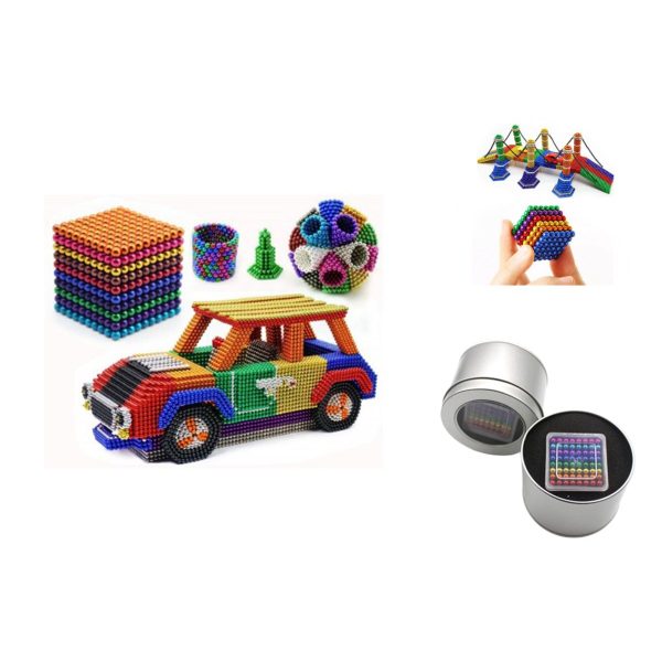 1000 Parça Küçük Manyetik Küp Oyuncak Eğitici Öğretici Neocube Mıknatıslı 5mm Bilye 3 Boyutlu Puzzle