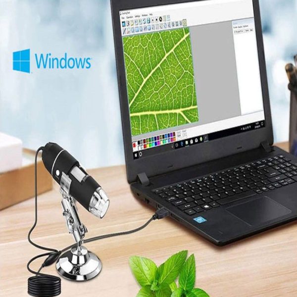 Cilt saç analiz mikroskopu pc mikroskopu 1600x büyütöe 8 ledli