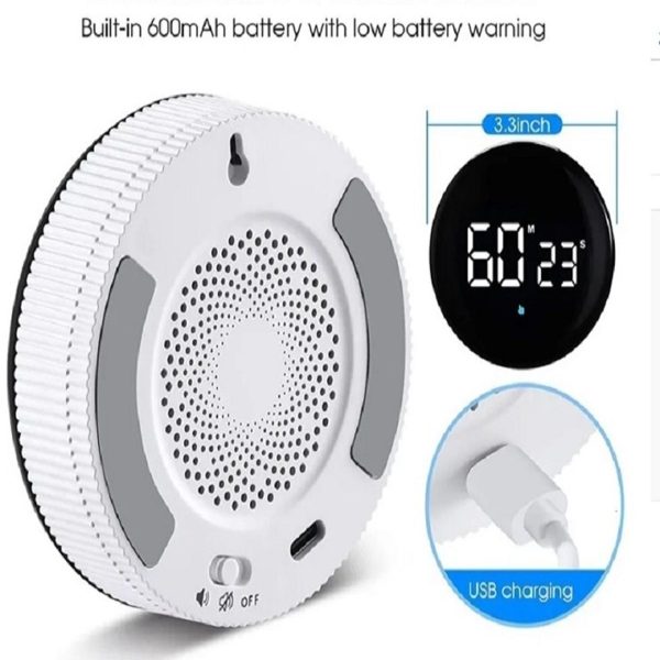 Led timer geri sayım saati mutfak zamanlayıcısı yüksek sesli zamanlayıcı şarjlı