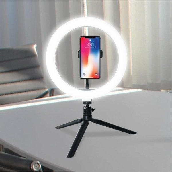 Ring Light Led Işık 10 Inch 26 Cm Youtube, Tiktok Işığı Parlaklık Ayarlı + 19 Cm Tripot