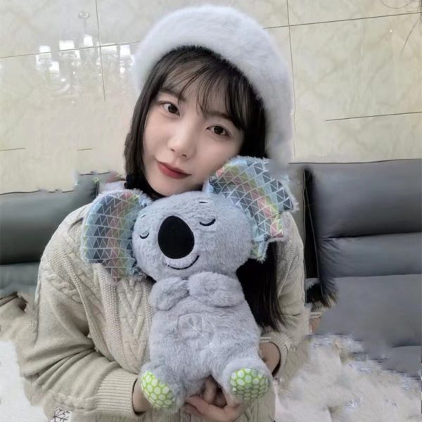 Uyku arkadaşı pelüş koala ışıklı müzikli göbeği hareketli eğitici oyuncaklar bebek oyuncakları