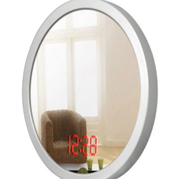 Aynalı Led Işıklı Duvar Saati