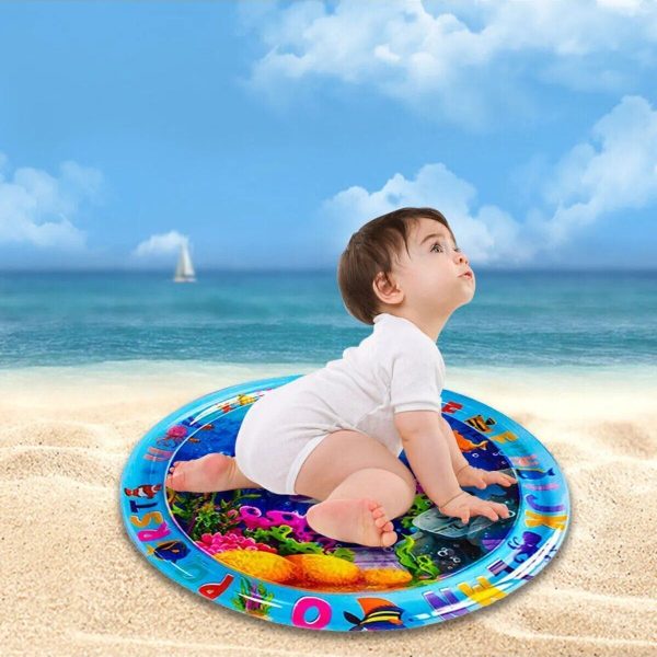 Oval bebek su matı oyun matı eğlenceli su oyunu parkuru 50cm
