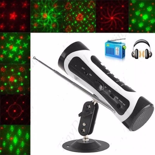 Mini Lazer Show Radyo Çalar Ve Mp3 Çalar