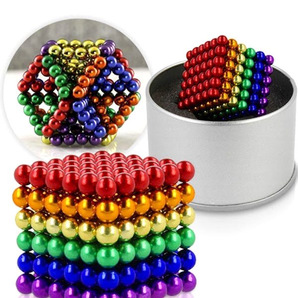 Neodyum Mıknatıs Neocube 5mm 216 Adet Mıknatıslı Bilye Eğitici  Set