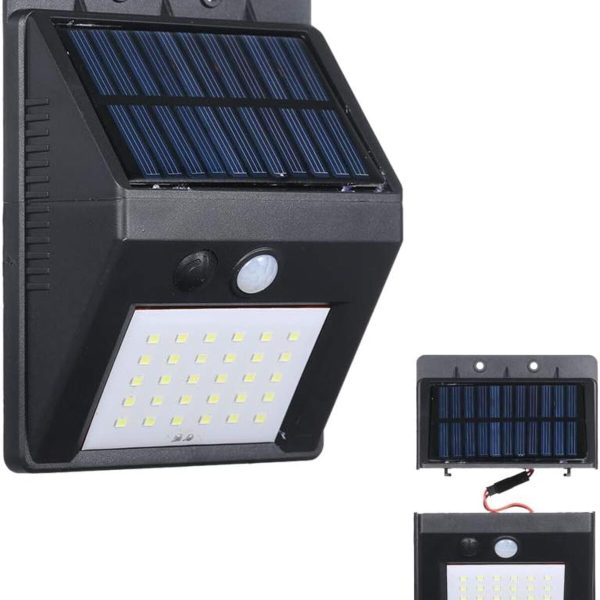 Güneş enerjili lamba bahçe aydınlatması yazlık güneş enerjili lamba 30 ledlli uzatma panelli