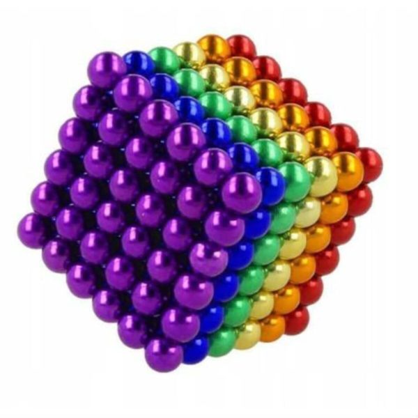 Renkli 216 Adet Mıknatıs Neocube Mıknatıs 5mm Neodyum