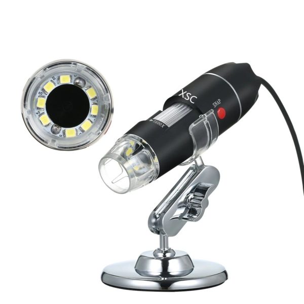 Cilt Ve Saç Analiz Cihazı 1600x 2.mp Usb 8 Led Digital Mikroskop
