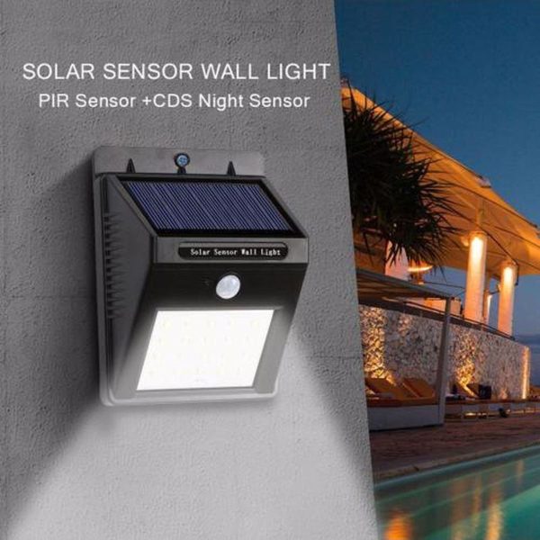 30 Ledli Güneş Enerjili Lamba Solar Aydınlatma