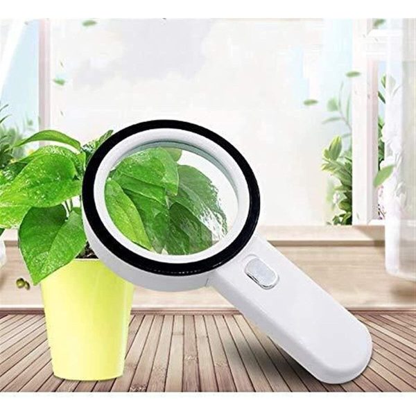 30x 95 Mm Çift Hd Optik Cam Lens El Büyüteç  12 Led Işıklı gözlerini yormaz kaliteli büyüteç