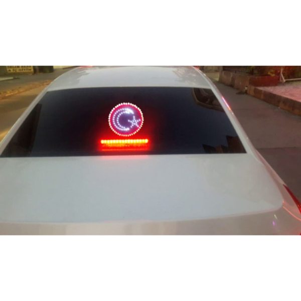 Led Türk Bayrağı Işıklı Adaptörlü Ister Evde Ister Arabanızda Kullana Bilirsiniz