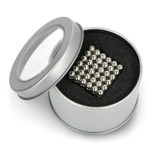 Gümüş Neocube Stres Bilye 216 Adet Metal Kutuda 5mm Zeka Oyunu
