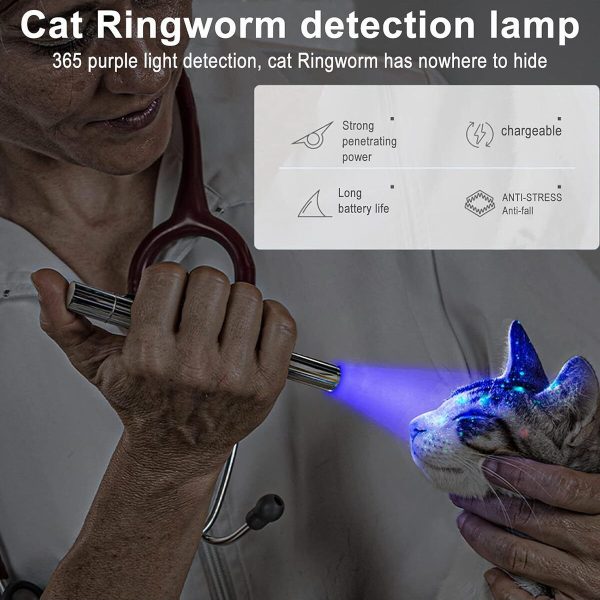 Kedi idrar feneri parazit tesbit feneri bakteri feneri şarjlı usb