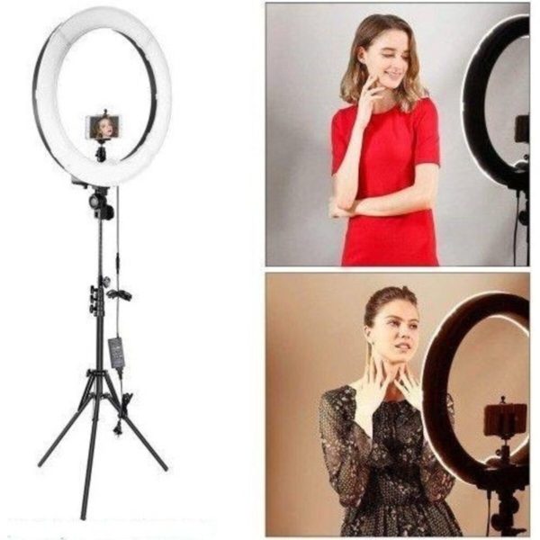 Youtuber Led Tripod Işıklı Telefon Tutucu Makyaj Işığı Ring Light 10 Inç + 2.1 M Tripod
