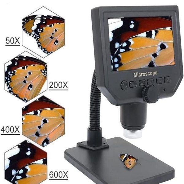 Şarjlı Dijital Mikroskop Ayaklı Masaüstü Mikroskop 3.6 Mega Pixel 4.3