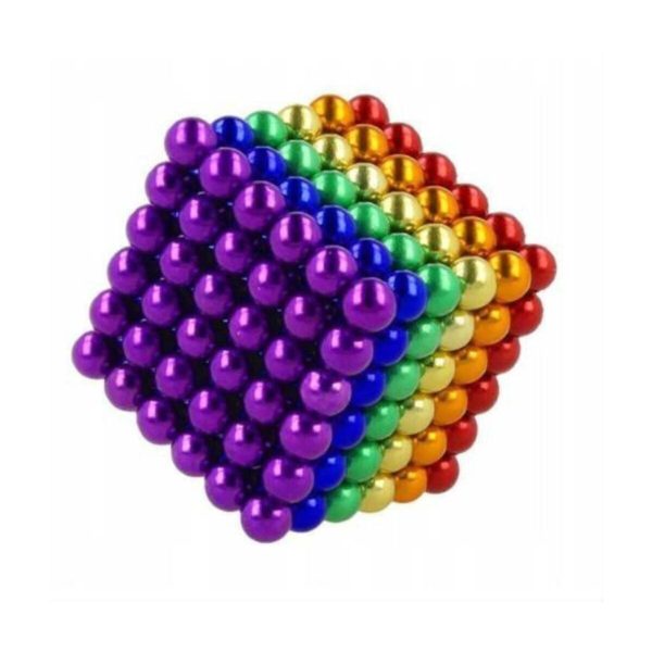 6 Renkli 2mm 216 Adet Neocube Neodyum Mıknatıs Küp Sihirli Manyetik Toplar