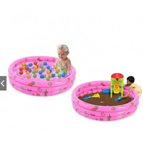 Şişme Havuz Bebek Havuzu Şişme Çocuk Havuzu 100cm Pembe