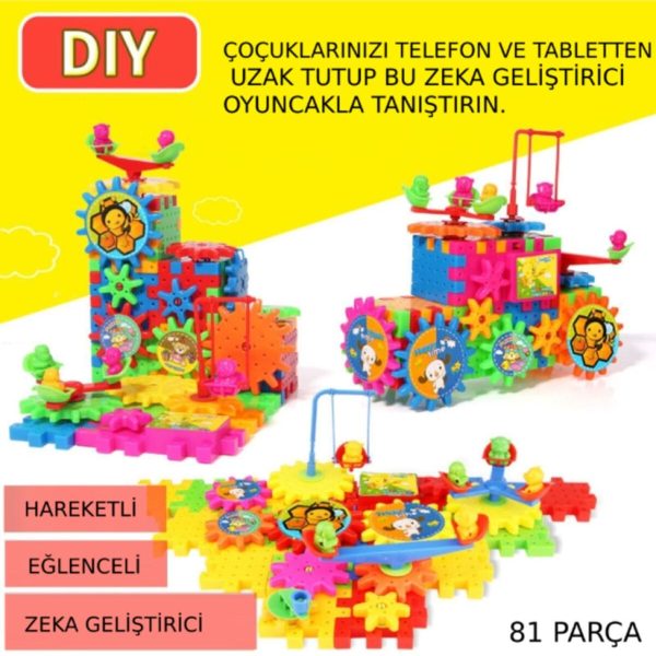 Eğitici Oyuncaklar - Lego - Yapı Oyuncakları - Ilğinç Tasarım Oyuncakları - Toys 81 Pcs