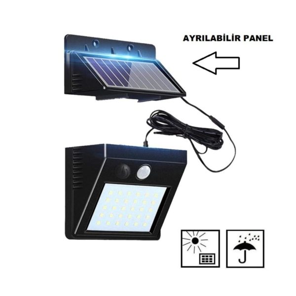 Güneş Enerjili Solar Lamba - Diğer Modelleri Unutun Yeni Ayrıla Bilir Panel Kullanın